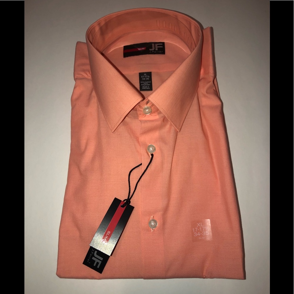 Brand new J.Ferrar salmon color dress shirt